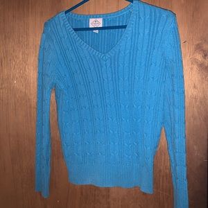 Sky Blue St John’s Bay V neck Sweater